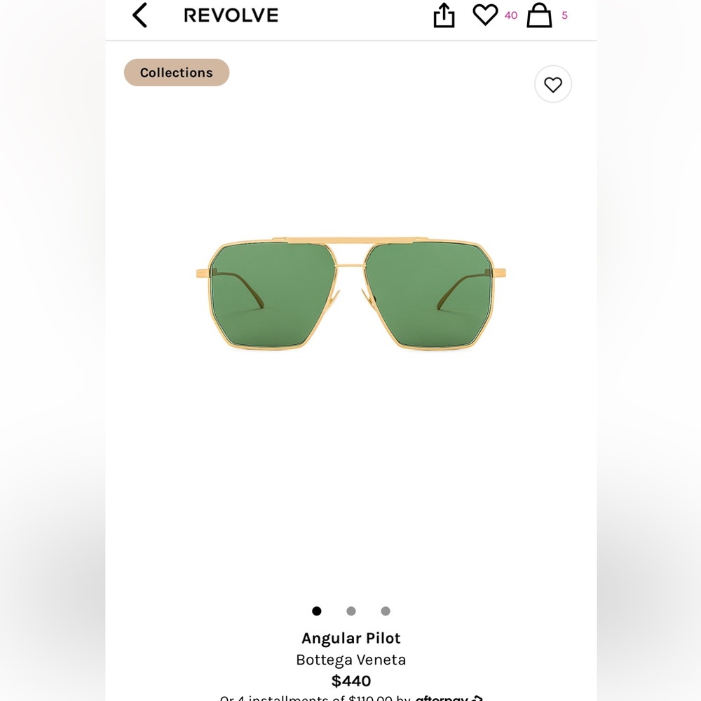 Bottega Veneta Angular Sunglasses